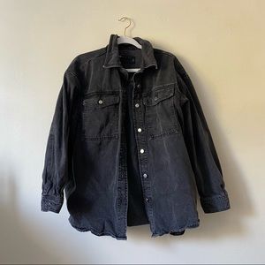 ASOS Black Denim Oversized Jacket
